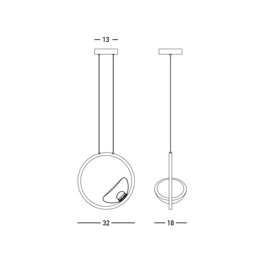 Zambelis 23028 - Himmennettävä LED-kattokruunu johdossa LED/7W/230V 3000K kulta