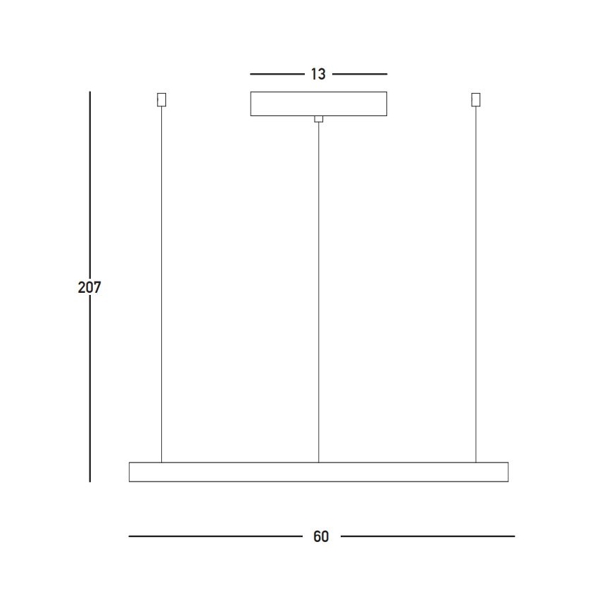 Zambelis 23032 - Himmennettävä LED-kattokruunu johdossa LED/28W/230V 3000K halkaisija 60 cm kulta