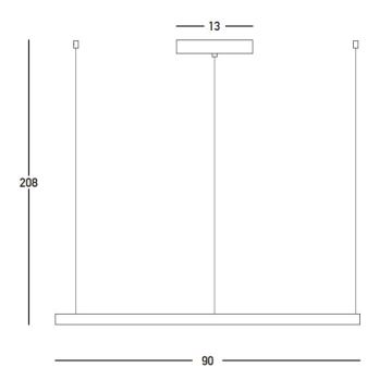 Zambelis 23034 - Himmennettävä LED-kattokruunu johdossa LED/45W/230V 3000K halkaisija 90 cm kulta