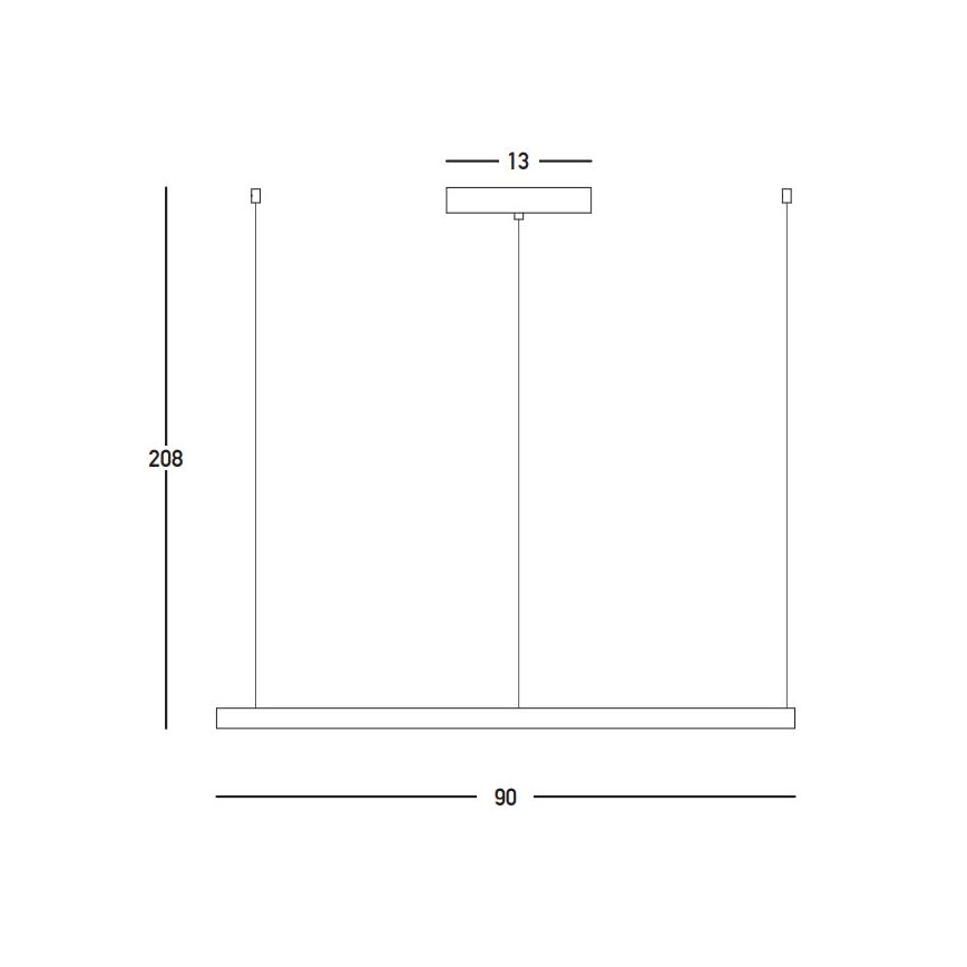 Zambelis 23034 - Himmennettävä LED-kattokruunu johdossa LED/45W/230V 3000K halkaisija 90 cm kulta