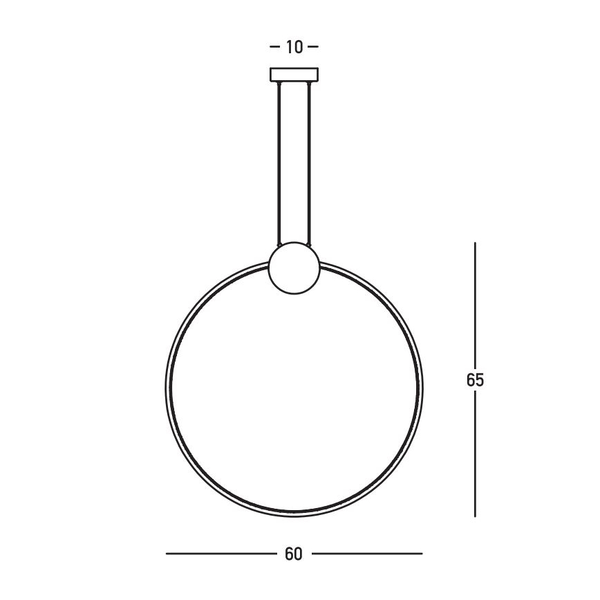 Zambelis 23094 - Himmennettävä LED-kattokruunu johdossa LED/24W/230V 3000K kulta