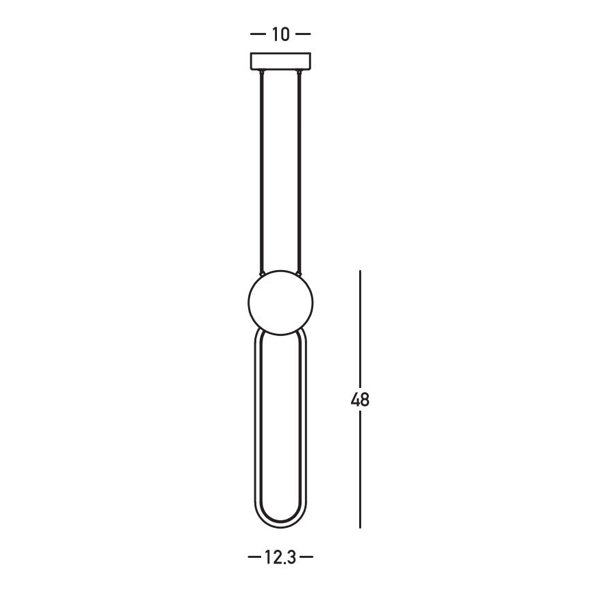 Zambelis 23100 - Himmennettävä LED-kattokruunu johdossa LED/13W/230V 3000K kulta