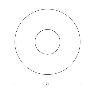 Zambelis 23137 - Seinävalaisin 1xG9/7W/230V halkaisija 21 cm kulta