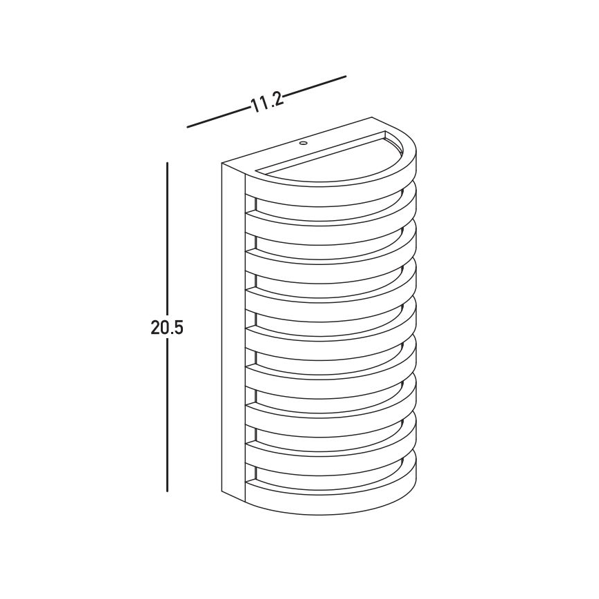 Zambelis E341 - LED-ulkoseinävalaisin LED/10W/230V 3000K IP65 ruskea