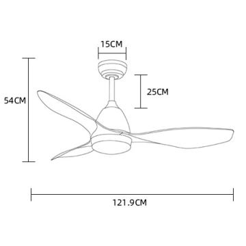 ZEVENTI - LED Kattotuuletin MURO LED/18W/230V Wi-Fi Tuya + kauko-ohjaus