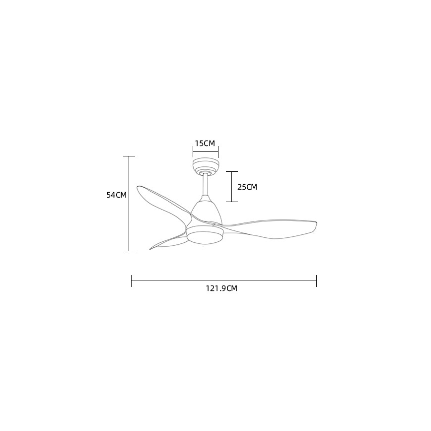 ZEVENTI - LED Kattotuuletin MURO LED/18W/230V Wi-Fi Tuya + kauko-ohjaus