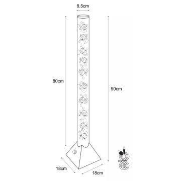 Zuma Line - LED RGB Ladattava lattialamppu LED/3,6W/5V