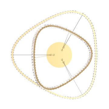 Zuma Line - LED Himmennettävä kristalli kattokruunu johdossa LED/36W/230V 3000-6000K + kauko-ohjaus