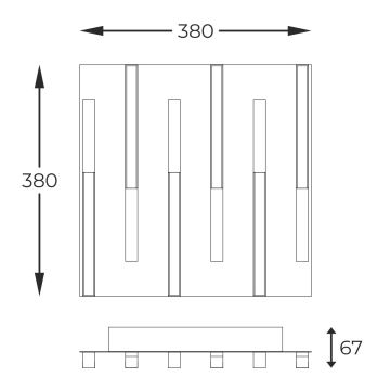 Zuma Line - Himmennettävä LED-kattovalaisin LED/26W/230V