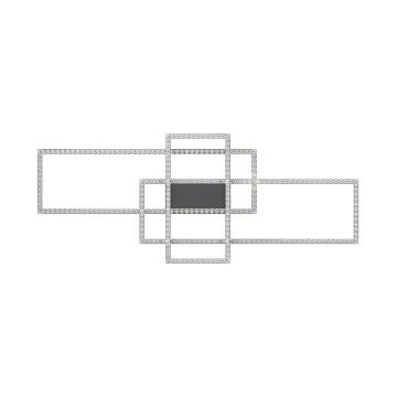 Zuma Line - LED Himmennettävä kristallikattovalaisin LED/52W/230V 3000-6000K musta + kauko-ohjaus