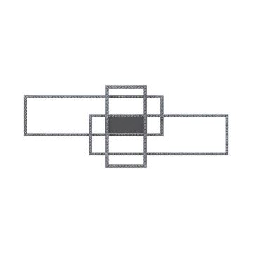 Zuma Line - LED Himmennettävä kristallikattovalaisin LED/52W/230V 3000-6000K musta + kauko-ohjaus