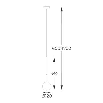 Zuma Line - Kattokruunu johdossa 1xG9/4W/230V kulta