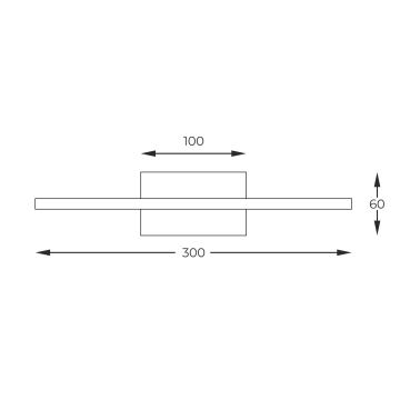 Zuma Line - LED-kuvavalo LED/7W/230V 30 cm kulta