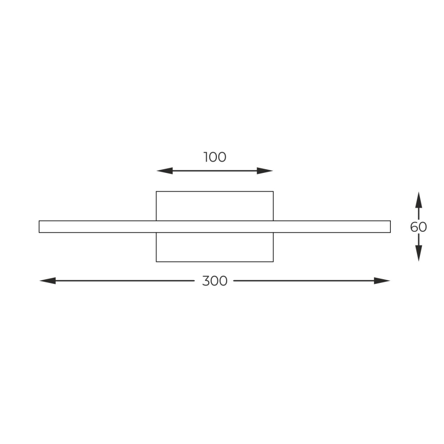 Zuma Line - LED-kuvavalo LED/7W/230V 30 cm kulta