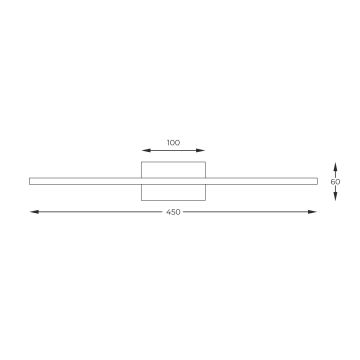 Zuma Line - LED-kuvavalo LED/10W/230V 45 cm kulta