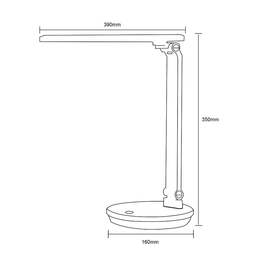 Zuma Line - LED-pöytävalaisin LED/5W/230V 3000-6000K musta