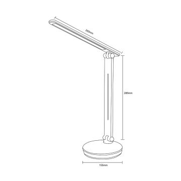 Zuma Line - LED RGBW Himmennettävä pöytävalaisin LED/5W/230V 3000-6000K musta