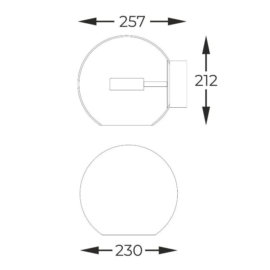 Zuma Line - LED-seinävalaisin LED/5W/230V kulta